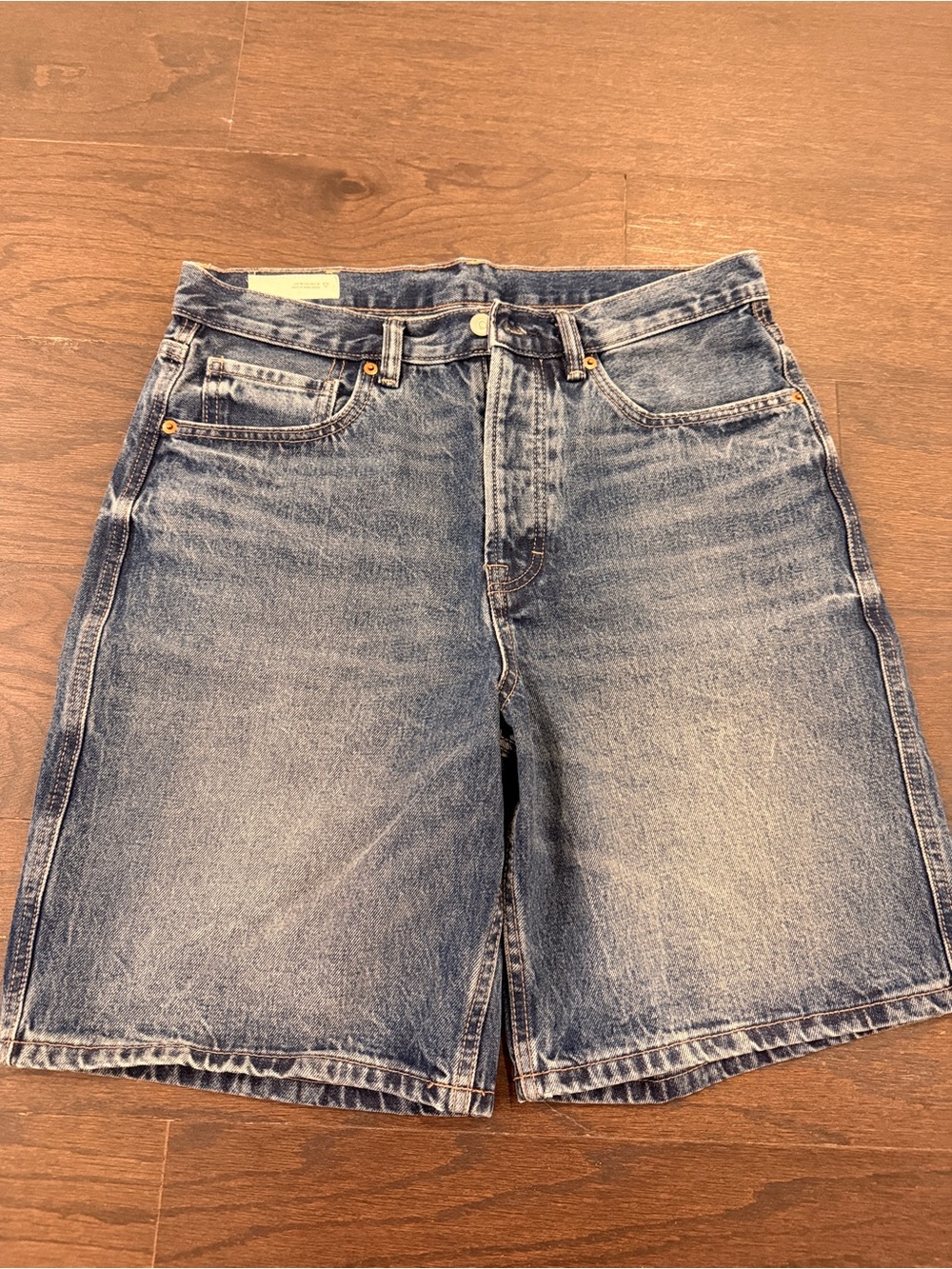 Zara Men's Light Blue Denim Jean Shorts